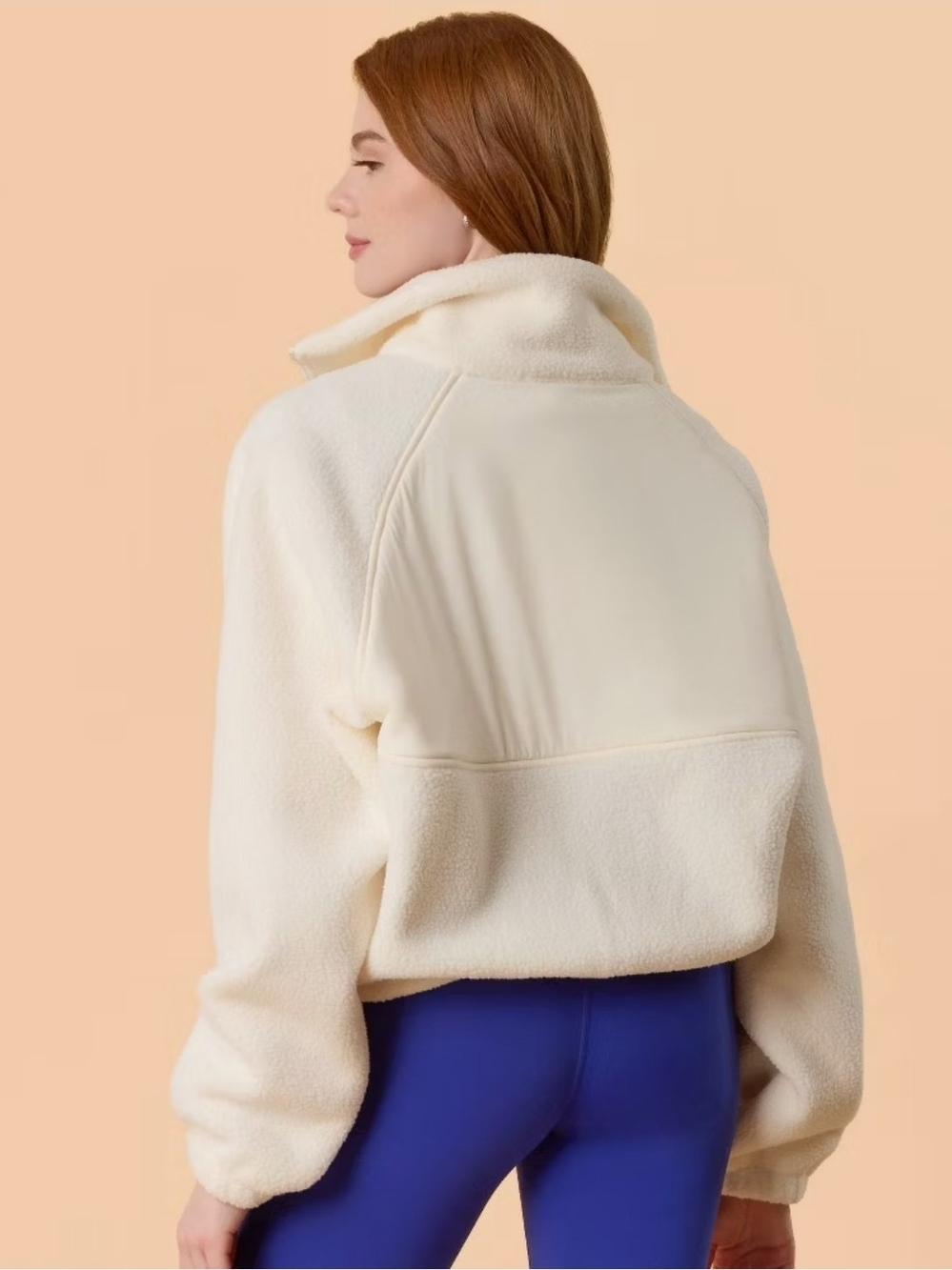 Blogilates Bonfire Fleece Jacket In Cream - Picture 3 of 7